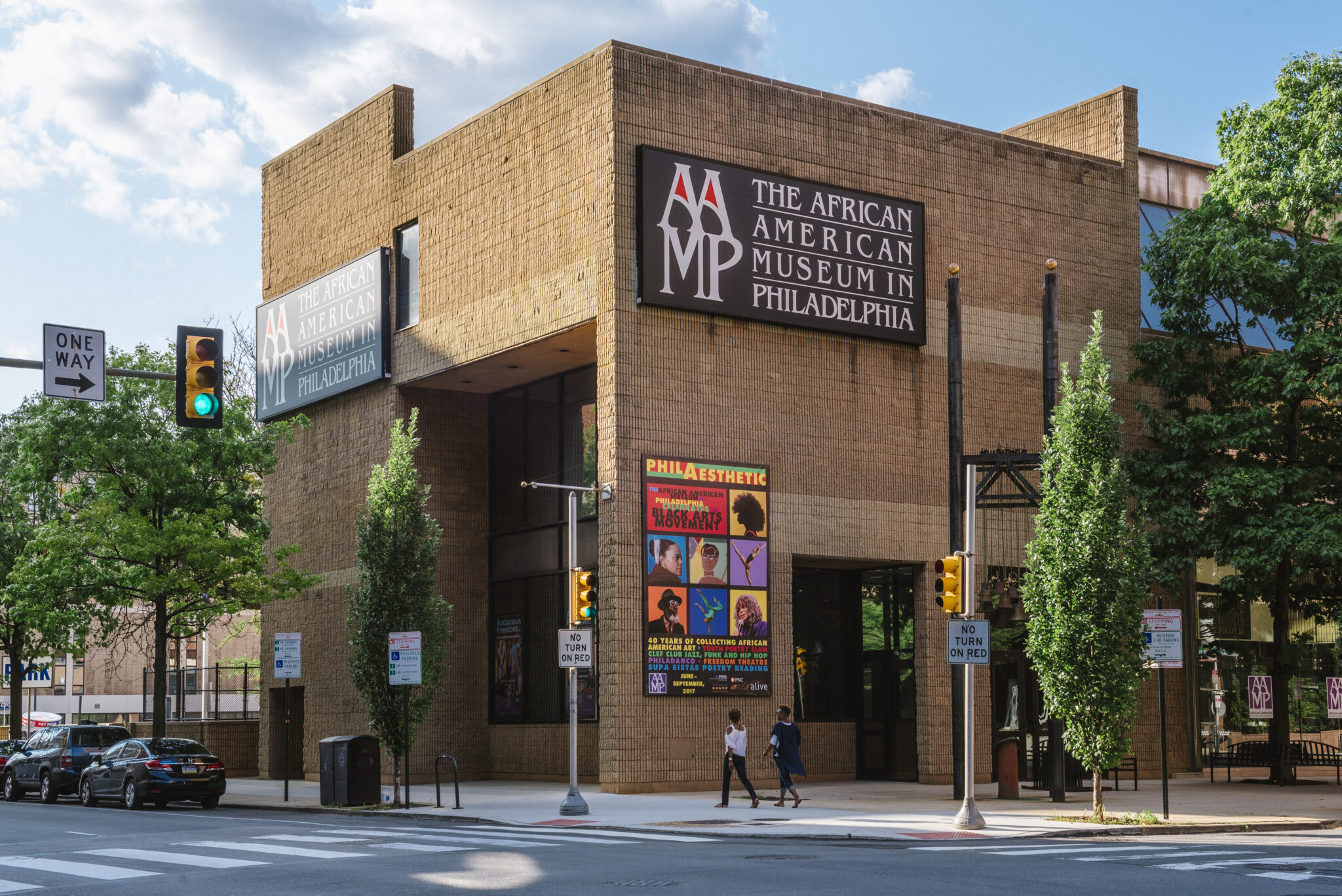 Exterior of African American Museum in Philadelphia